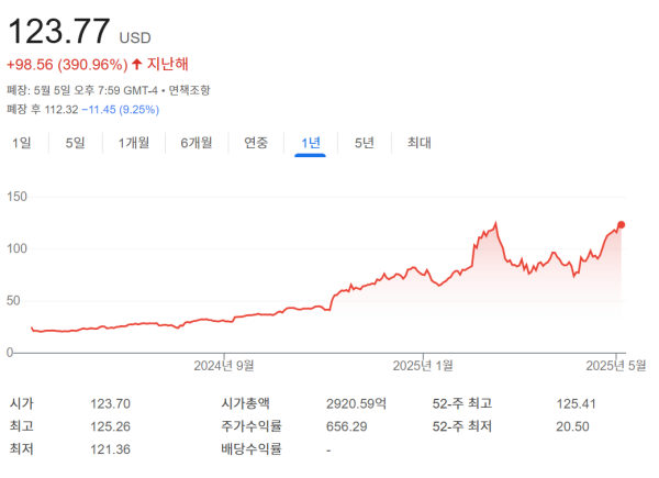 팔란티어 테크놀로지스 주가